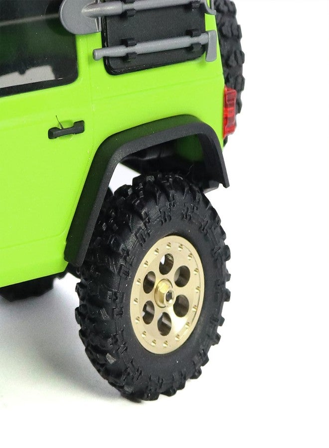 محور حافة عجلة نحاسي 0.7 بوصة لسيارات AXIAL SCX30 Ford Bronco 4X4 SCX30 Jeep Wrangler JLU 4X4 RC Crawler قطع غيار الترقية (ستة ثقوب) - Image 3